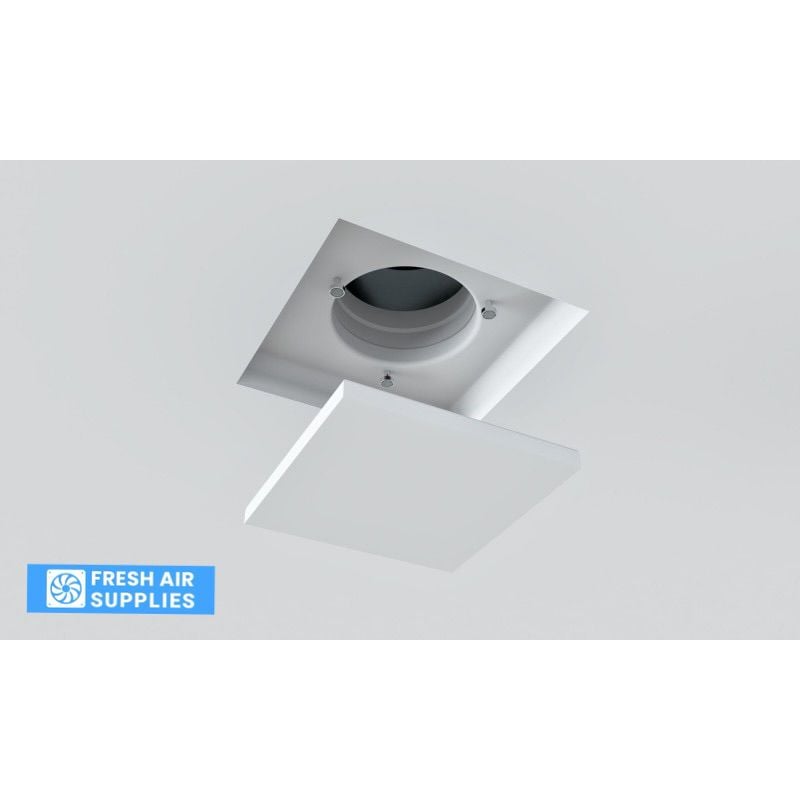 Ergovent KVADRO Invisible Ceiling Air Valve Diffuser - 100mm - Image 7