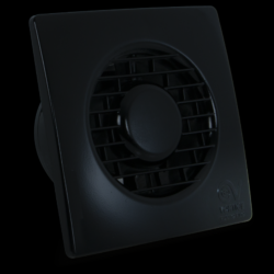 Vortice Punto Filo Extract Fan - 100mm - Timer Model Black