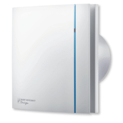 S&P CRZ DESIGN Silent 100mm Bathroom Fan with Timer - White