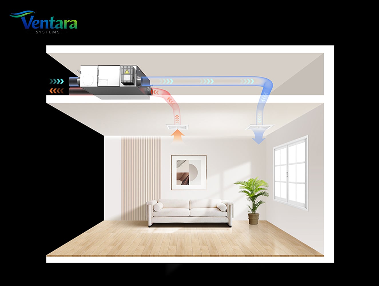 Ventara - AC 150 - Ceiling Mounted MVHR - Image 2